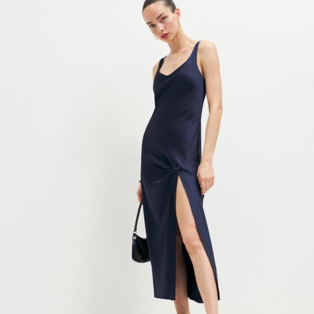 Devin Satin Reformation Dress